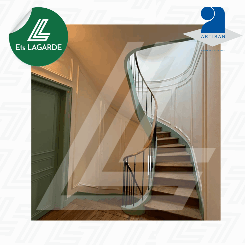 Peintre châlons en champagne -Rénovation des peintures d'une montée d'escalier à Chalons en champagne proche Fagnières